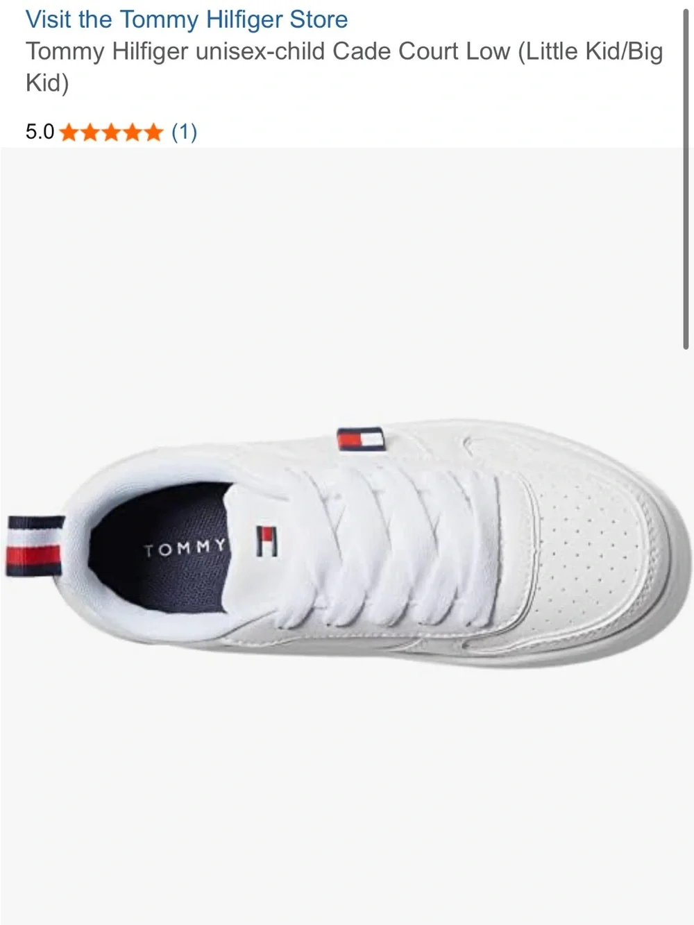 Tommy Hilfiger unisex-child Cade Court Low NEW